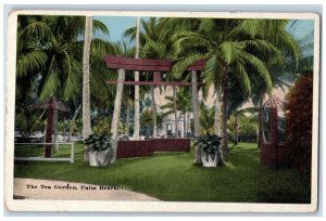 A View Of The Tea Garden Palm Beach Florida FL Unposted Vintage Postcard