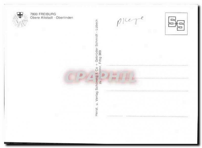 Modern Postcard Freiburg Obere Altstadt Oberlinden