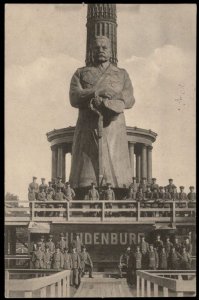 Germany WWI General von Hindenburg Patriotic Massive Statue PPC G67419