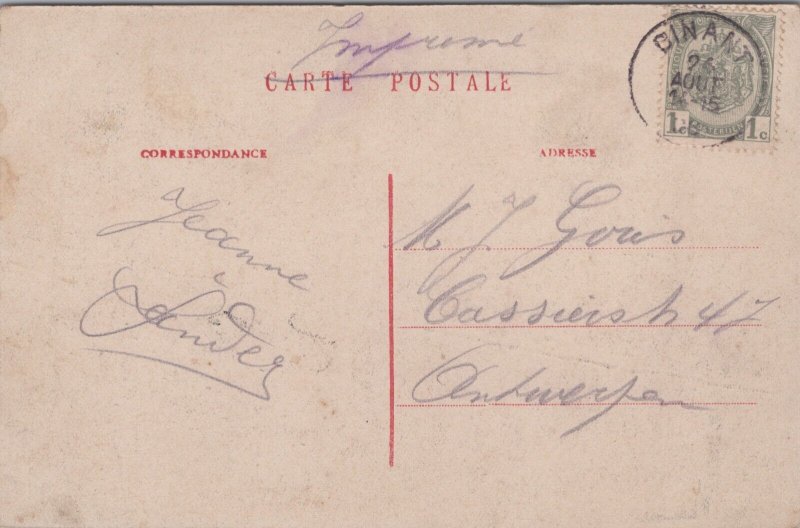 Belgium Dinant Ancien Hôtel-de-Ville et l'Eglise Vintage Postcard C240