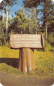 Outdoor Plaque Douglas Lodge - Itasca State Park, Minnesota MN  