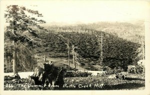 RPPC 266. Summit from Bottle Creek Hill, Butte County CA Unposted 1930s