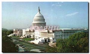 Old Postcard United States Capitol Sharp Against the skyline on a hilltop sta...