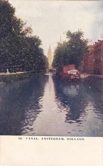 Netherlands Amsterdam Canal Scene