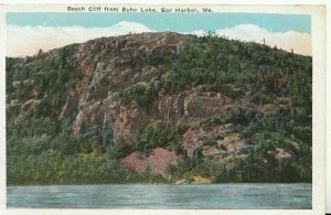 America Postcard - Beech Cliff From Echo Lake - Bar Harbor - Maine - Ref TZ8081