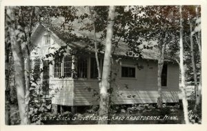 RPPC A-1614; Cabin at Birch Grove Resort, Lake Kabetogama MN St. Louis County