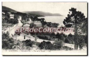 Postcard Old Esterel Corniche Golden View Trayas