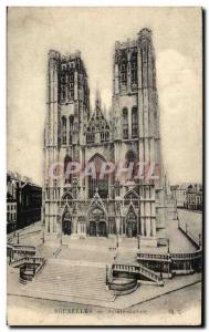 Old Postcard Brussels Sainte Gudute