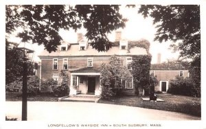 Longfellow's Wayside Inn in South Sudbury, Massachusetts Real Photo.