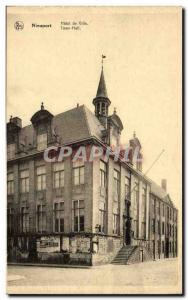 Belgie Belgium Nieuwpoort Postcard Old City Hall
