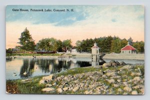 Gate House Building Penacook Lake Concord New Hampshire NH UNP DB Postcard I17