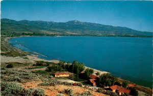 Bear Lake, Idaho, Utah, 110 square miles, 48-mile shoreline, 210 feet Postcard