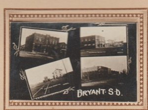 Bryant SOUTH DAKOTA RPPC 1910 DEPOT MAIN STREET nr Willow Lake Norden De Smet SD