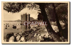 Isle of Lerins - Saint - Honorat - L & # 39Ancien fortified Monaster - Old Po...