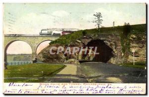 Old Postcard USA n Philadelphia River Drive and Tunnel