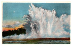 Yellowstone National Park, J.E. Haynes, Excelsior Geyser in 1888