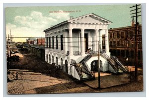 Vintage 1908 Postcard The Old City Market Building Charleston South Carolina