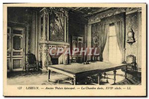 Old Postcard Lisieux Former Episcopal Palace La Doree Room