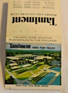 Tamiment Resort and Country Club Pennsylvania 30 Strike Matchbook Cover