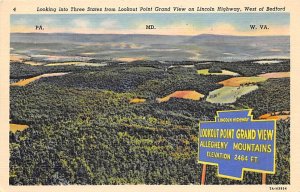 Looking Into Three States From Lookout Point Grand View On Lincoln Highway Be...