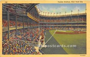 Yankee Stadium New York City, NY, USA Stadium 1950 Missing Stamp 