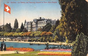 Geneve La Palais des Nations Switzerland Postal Used Unknown, Missing Stamp 