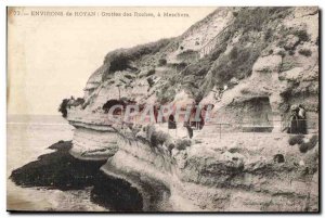 Old Postcard Royan surroundings Royan Meschers Caves Roches