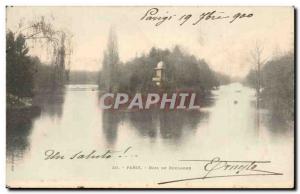 Paris Old Postcard Bois de Boulogne