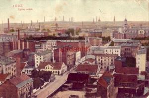 POLAND. LODZ, OGOLNY WIDOK 1923
