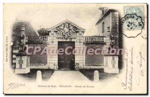 Old Postcard Roye Tilloloy Entree Des Stables