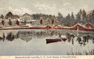 Loch Marion in Churchill Park Stamford, New York  