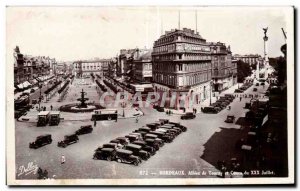 Old Postcard Allees de Tourny Bordeaux Cours du XXX Juillet