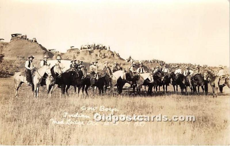 Cow Boys, Indian Peace Treaty, Med Lodge Oct, 12-13-14 1927 Medicine Creek, K...