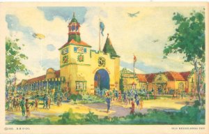 Chicago  World's Fair Old Heidelberg Inn #107 Donnelley Deeptone Postcard