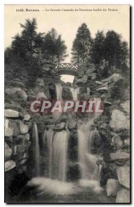 Postcard Old Rennes La Grande Cascade New Garden Tabor