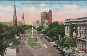 America Postcard - Wisconsin Avenue, Milwaukee, Wisconsin  RS25763