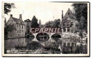 Old Postcard Bruges Pont Du Beguinage And Presbytere