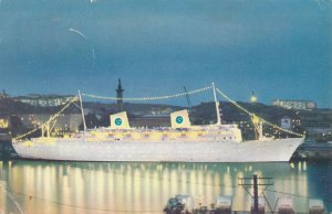 Steamer Cruiser MS Gripsholm Passenger Ship - Swedish American Line - pm 1963