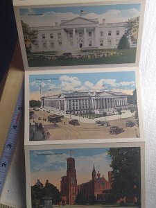 Postcard Folder White House, Greetings from Washington, District of Columbia