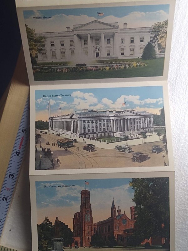 Postcard Folder White House, Greetings from Washington, District of Columbia