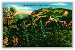 Vintage 1940's Postcard Cheyenne Mountain Colorado Springs Colorado