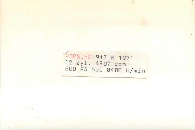 Postcard Porsche 1971 sport car
