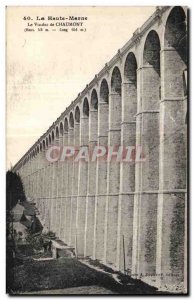 Old Postcard The High Marne Chaumont Viaduct