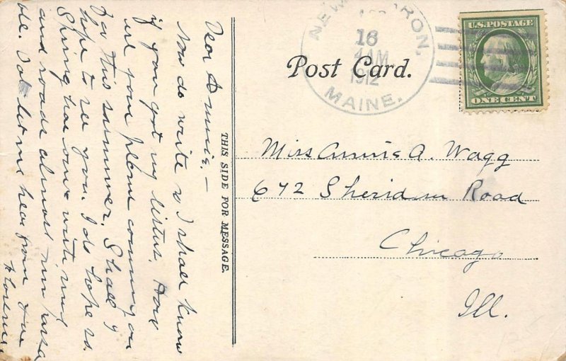 Lewiston, ME Maine ST MARIE'S GENERAL HOSPITAL Androscoggin County 1912 Postcard