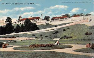 Mackinac Island Michigan 1907 Postcard The Old Fort by G.H. Wickman