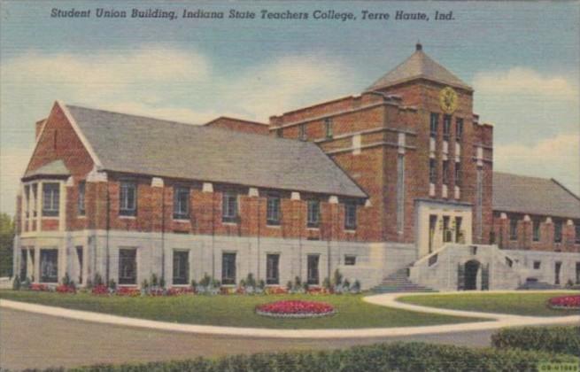 Indiana Terre Haute Student Union Building Indiana State Teachers College Cur...