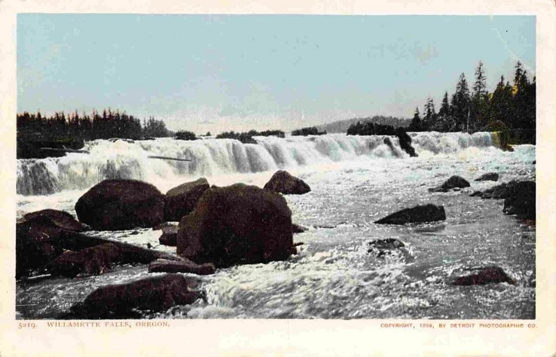 Willamette Falls River Oregon 1905c postcard