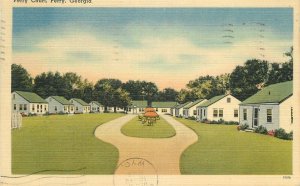1950s Georgia Perry Court roadside Cline roadside Postcard 22-11509