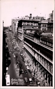 Australia Martin Place Sydney New South Wales Vintage RPPC C001