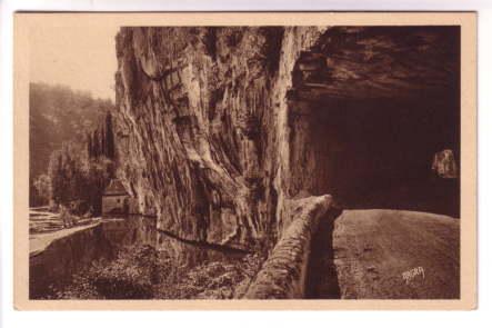 Rock Tunnel Saint Cirq Lapopie France